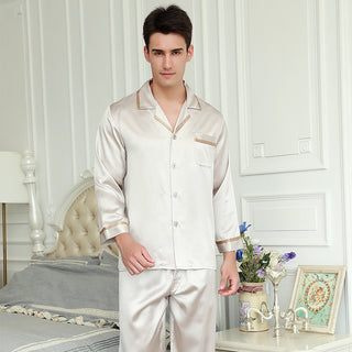 Men's mulberry silk pajamas