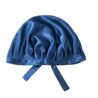 Pure Silk Sleep Bonnet With Ribbons